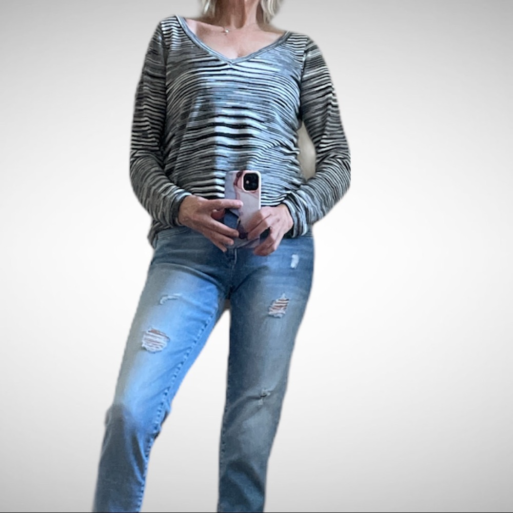 Claudia Sträter Black/White Abstract Sweater 36